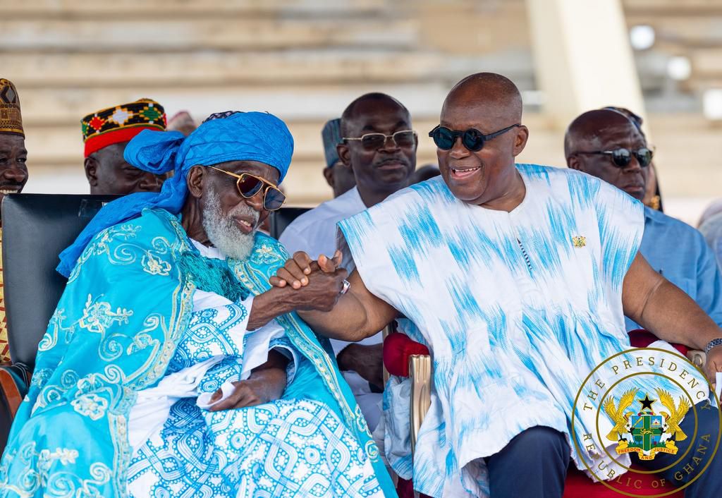President Nana Addo Dankwa Akufo-Addo and Chief Imam Osmanu Nuhu Sharubutu
