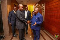 John Mahama and President Akufo-Addo