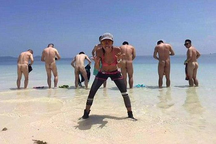 Tourist go naked on a beach in Malaysia and post photos on social media