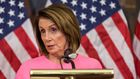 WASHINGTON, DC - NOVEMBER 07: House Minority Leader Nancy Pelosi (D-CA) holds a news conference following the 2018 midterm elections at the Capitol Building on November 7, 2018 in Washington, DC. Republicans kept the Senate majority but lost control of...