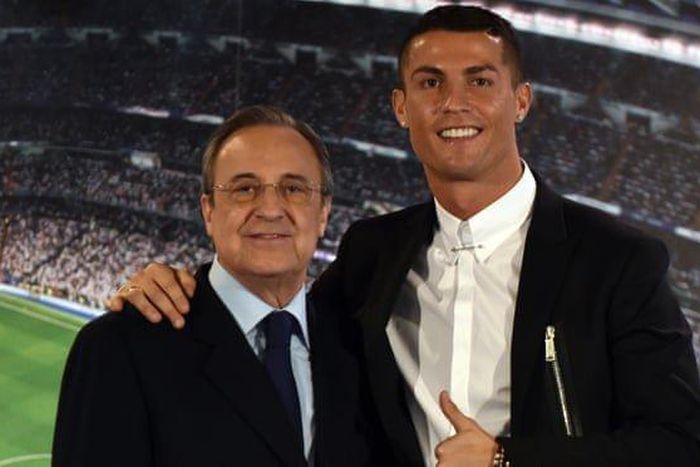 Cristiano Ronaldo throws shade at Florentino Perez
