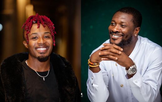 Dancegod Lloyd and former Black Stars captain Asamoah Gyan