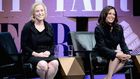 Democratic Sens. Kirsten Gillibrand and Kamala Harris, both potential 2020 contenders.