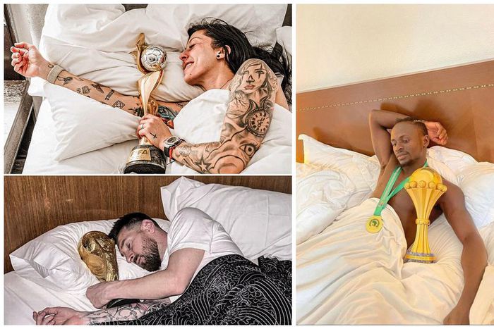 Spain’s Jenni Hermoso recreates Mane and Messi’s iconic sleeping photos after World Cup triumph