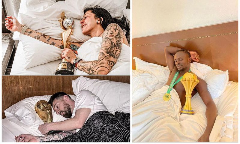 Spain’s Jenni Hermoso recreates Mane and Messi’s iconic sleeping photos after World Cup triumph