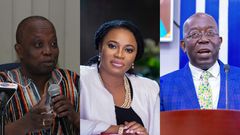 Daniel Yaw Domelevo, Charlotte Osei and John Ofori-Tenkorang