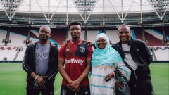 How Mohammed Kudus flew mother, brothers to London for West Ham unveiling