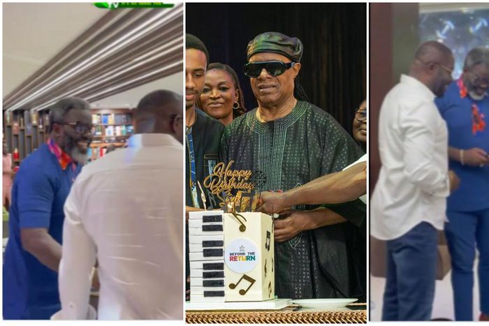 Sammy Kuffour graces dinner party for Stevie Wonder with Kwame Despite (Video)