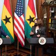 The president of Ghana, Nana Akufo-Addo and the vice president of America, Kamala Harris