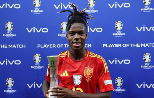 Nico Williams wins Man of the Match