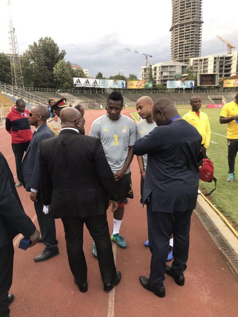Ghana President Akufu Addo visits Black Stars in Ethiopia