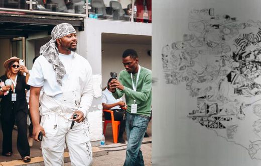 Nigerian Dr makes history, breaks Guinness World Record for largest painting