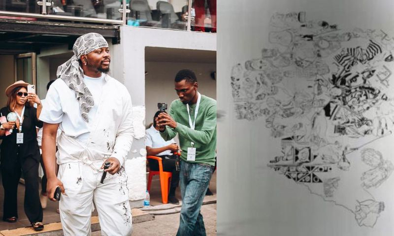 Nigerian Dr makes history, breaks Guinness World Record for largest painting