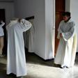 Members of the Chemin Neuf Community prepare for prayers at the Tibhirine monastery, about 80 kilometres (50 miles) away from Algiers