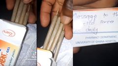 Yango driver sent to deliver package with UG Hospital stamp on it finds 'weed' inside