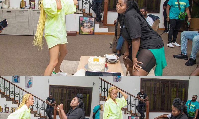 Lydia Forson with her friend Sister Derby