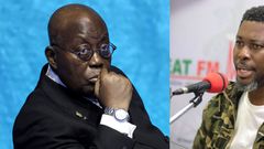 President Nana Addo Dankwa Akufo-Addo and Kwame Asare Obeng known as A Plus