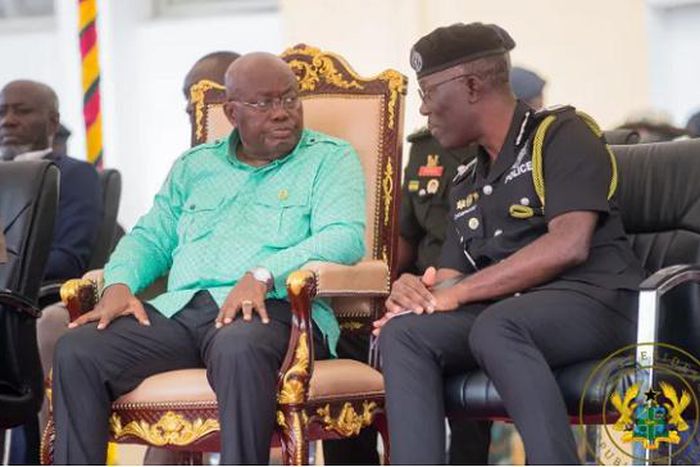 Nana Addo with IGP George Akuffo Dampare