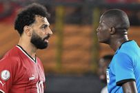 Even the referee was giving Mohamed Salah a hard time yesterday.
