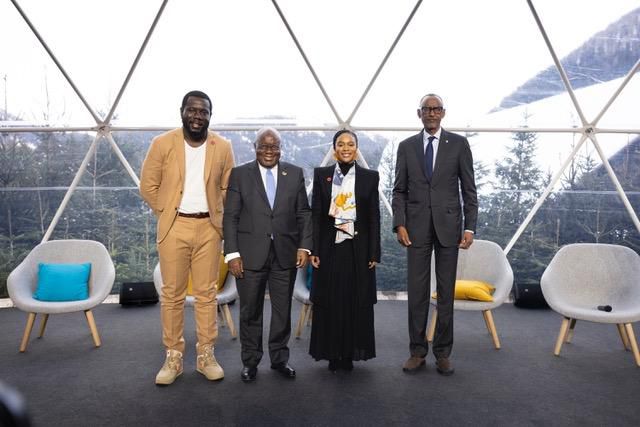 GC Photo - Kweku Mandela, HE Akufo-Addo, Nomzamo Mbatha, HE Paul Kagame