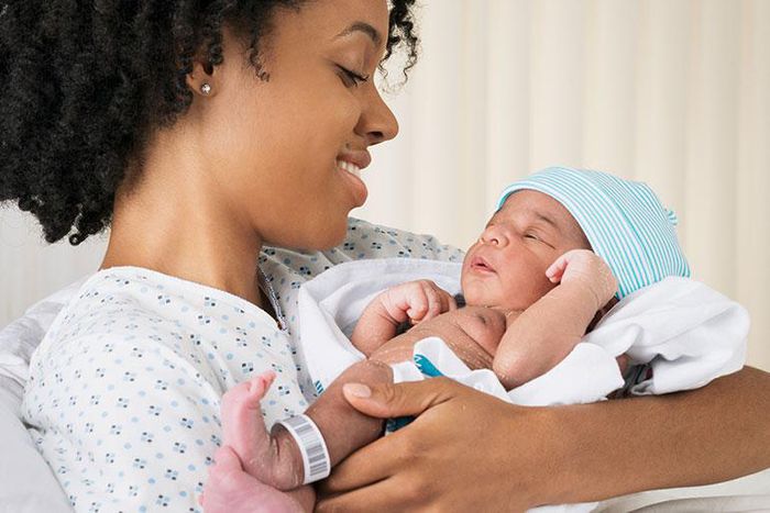 New mom and her baby