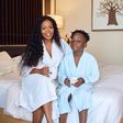 Mzbel and her son Nana Kwame Adepa