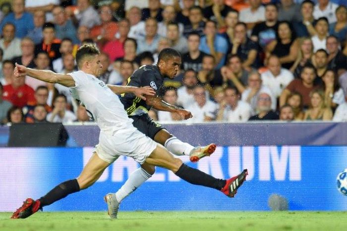 "It's behind us now." Juventus coach Massimiliano Allegri confirms Douglas Costa has been fined for spitting.