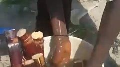 Sugarcane seller