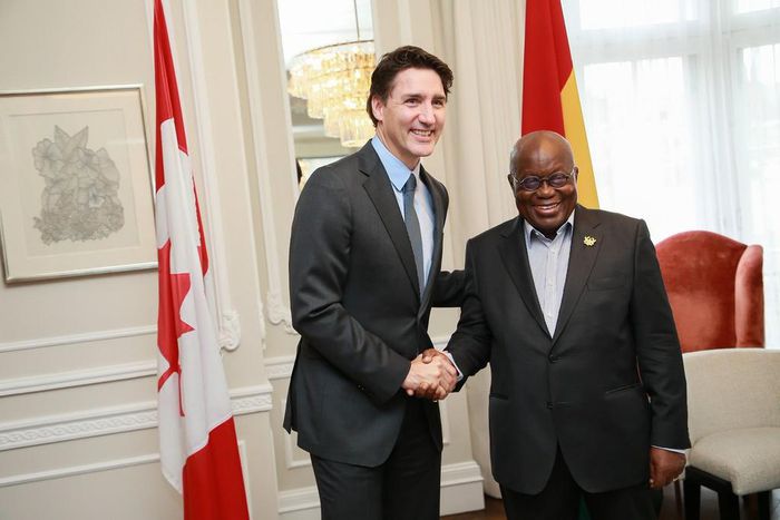 Ghana's president and Canadian prime minister