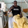 Photo shows Raphael Dwamena stable and responding to treatment after collapsing during match
