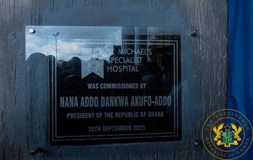 Akufo-Addo-cutting commissions St Michaels Hospital