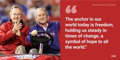 14 of George H.W. Bush's most presidential quotes