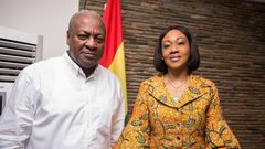 John Mahama with Jean Mensa