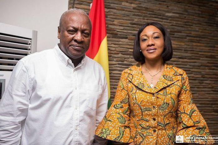 John Mahama with Jean Mensa