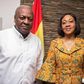 John Mahama with Jean Mensa