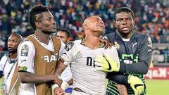 Dede Ayew crying after AFCON 2015 finals