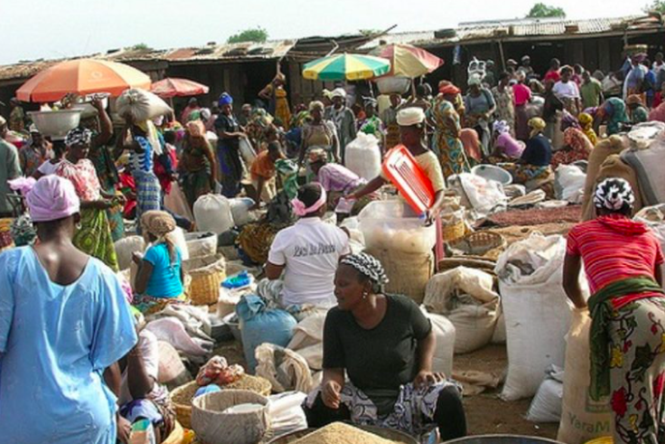 A market in Ghana