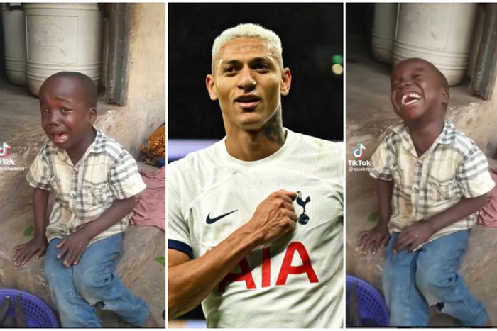 Tottenham’s Richarlison trolls Arsenal with viral video of crying-laughing Ghanaian boy