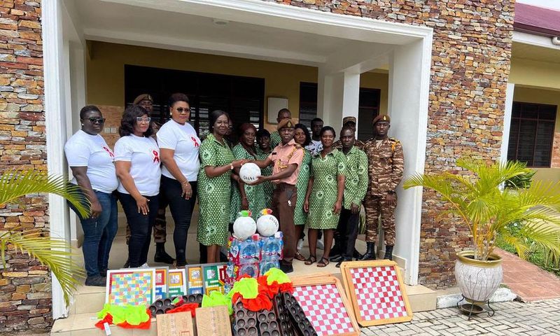 HIV/AIDS Advocate partners with Tema Women's Hospital to put to donate to prisoners