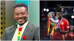 Asamoah Gyan reacts to Nico Williams referring to him as ‘the best striker’
