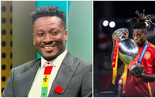 Asamoah Gyan reacts to Nico Williams referring to him as ‘the best striker’