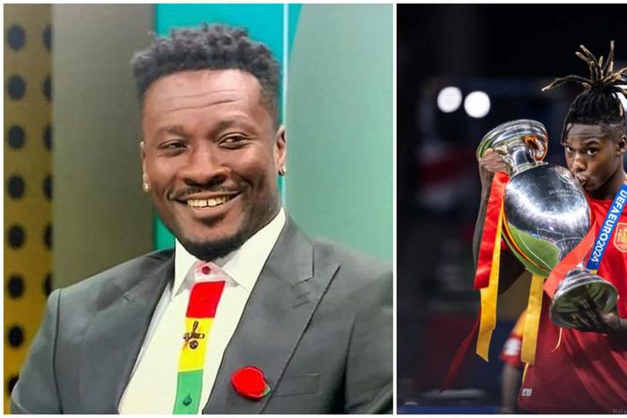 Asamoah Gyan reacts to Nico Williams referring to him as ‘the best striker’