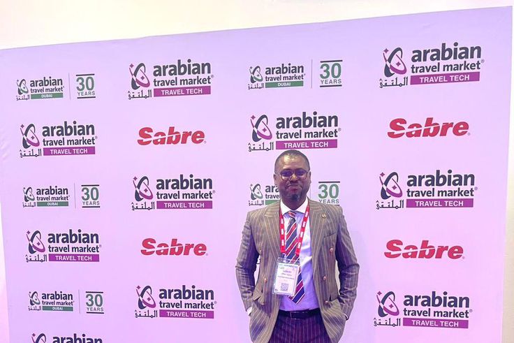 Abeiku Santana at the Arabian Travel Market 2023