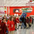 Shoppers check out with 'Black Friday' deals at a Target in Utah in 2016.