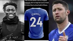 Chelsea legend Gary Cahill auctions jersey to raise funds to complete Atsu’s school in Ghana