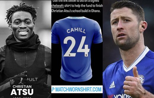 Chelsea legend Gary Cahill auctions jersey to raise funds to complete Atsu’s school in Ghana