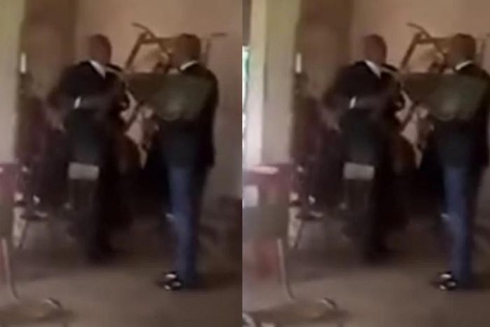 Drama in court as two angry lawyers fight each other with chairs