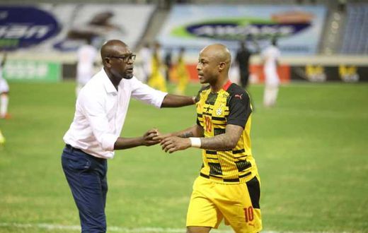 Andre Ayew and CK Akonnor