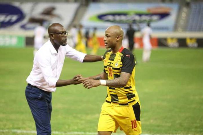 Andre Ayew and CK Akonnor