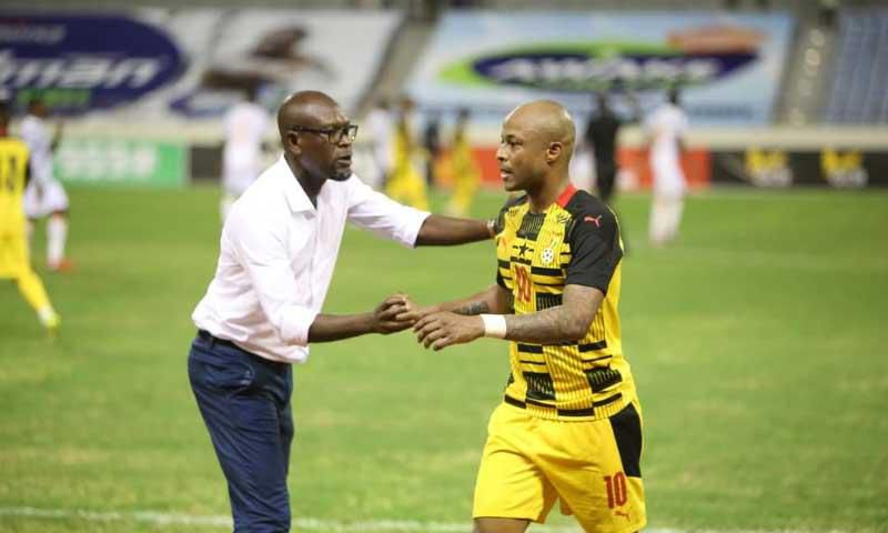 Andre Ayew and CK Akonnor